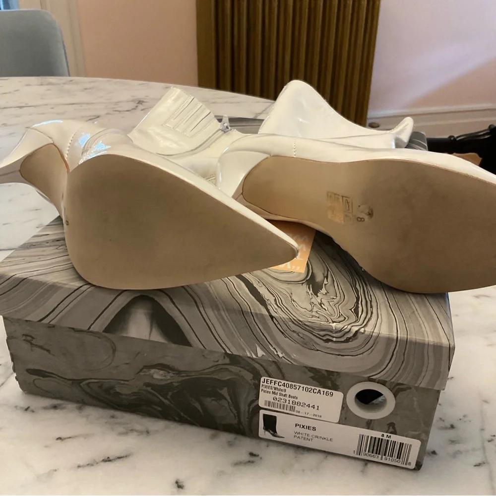 Jeffrey Campbell White Heeled Boots - Picture 2 of 2